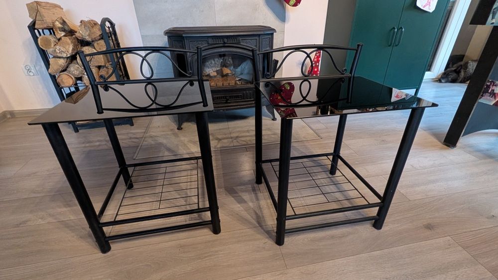 Dwie Szafki nocne loft industrial