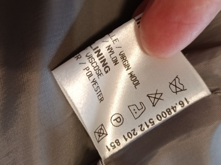 Wełniana ciepła marynarka damska wełna dziewicza schurwolle rozmiar 44