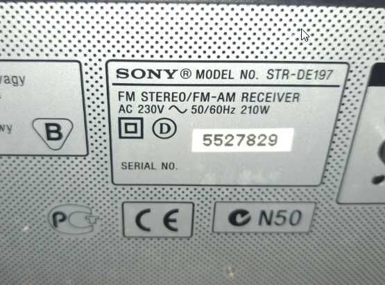 Sony STR-DE197 - niesprawny amplutner