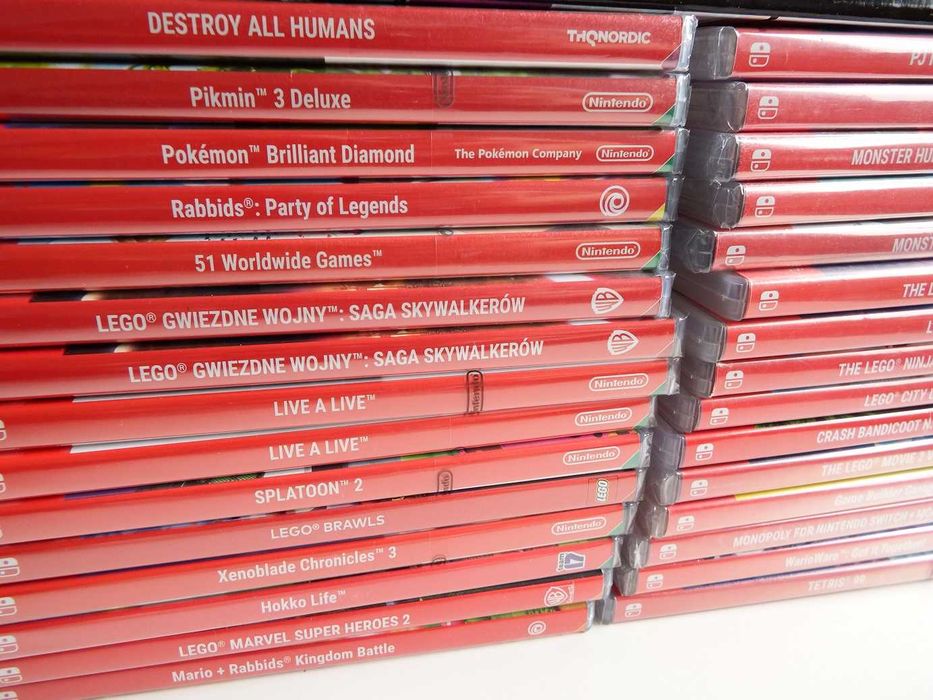 GRY PUDEŁKOWE na konsolę NINTENDO Switch dla dzieci i nie tylko
