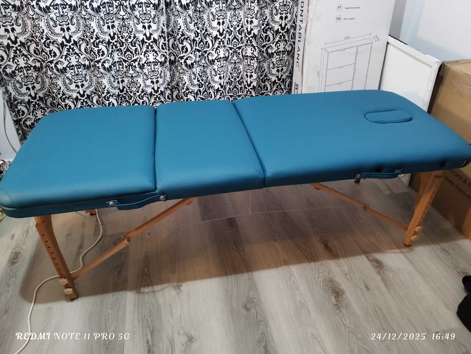 Marquesa Portátil Madeira de 3 Corpos 70x186cm. Nova