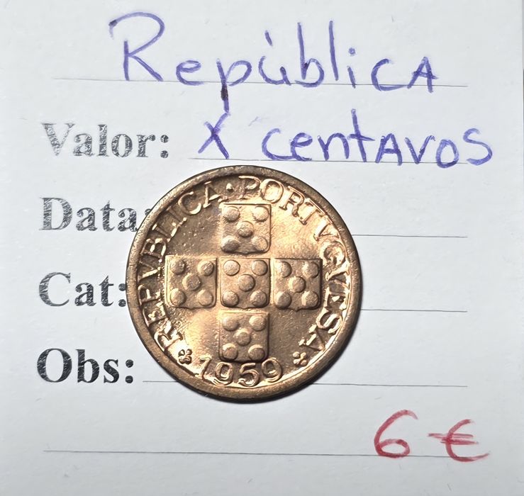 X centavos 1959 soberba