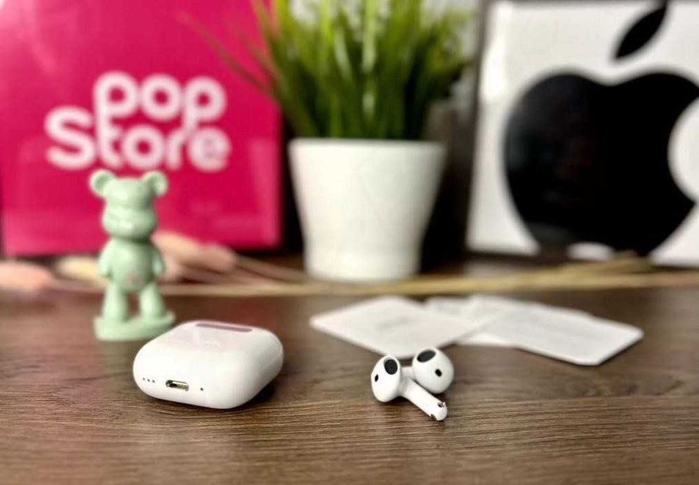 Наушники Premium аирподс 4 + чехол в подарок 1:1