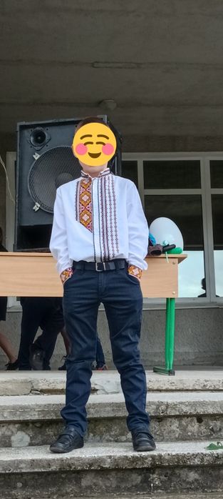 Вишита сорочка біла для хлопця 6  7  8 років