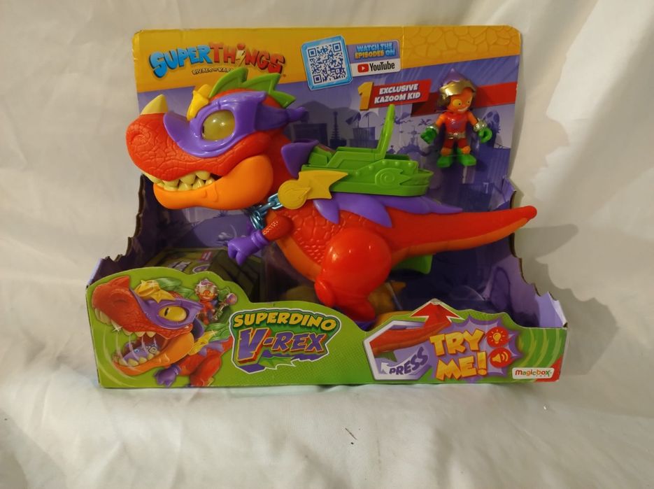 Super Zings Things Zestaw Superdino V-Rex Super Złoczyńca