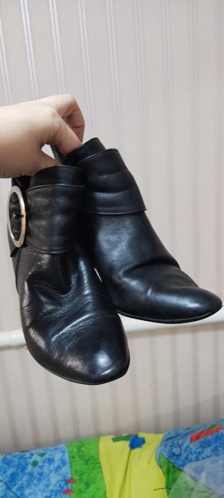 Демисезонные сапоги ботинки на каблуке 38 размер