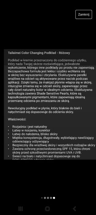 nowy podkład dopasowuje się do cery