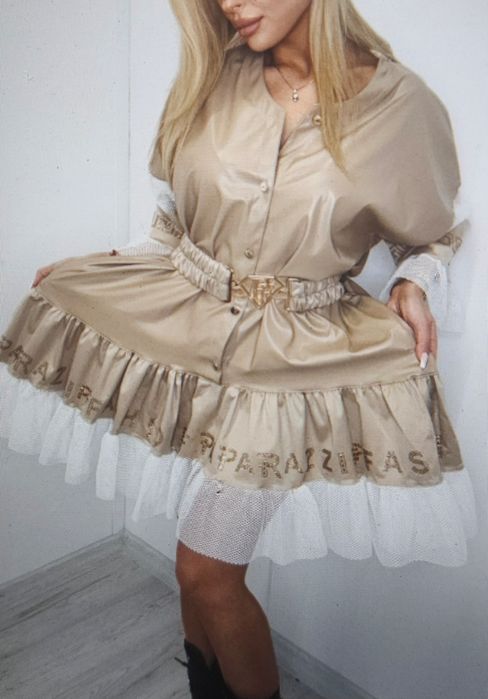 Sukienka Eco  skóra Paparazzi Fashion