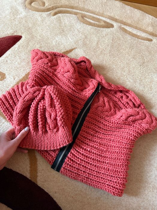 Шапка и шарф косынка 3 в 1 зима, весна
