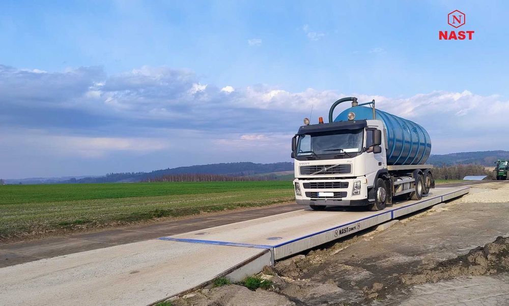 Solidna waga samochodowa 18m 60t dla z montażem i legalizacją