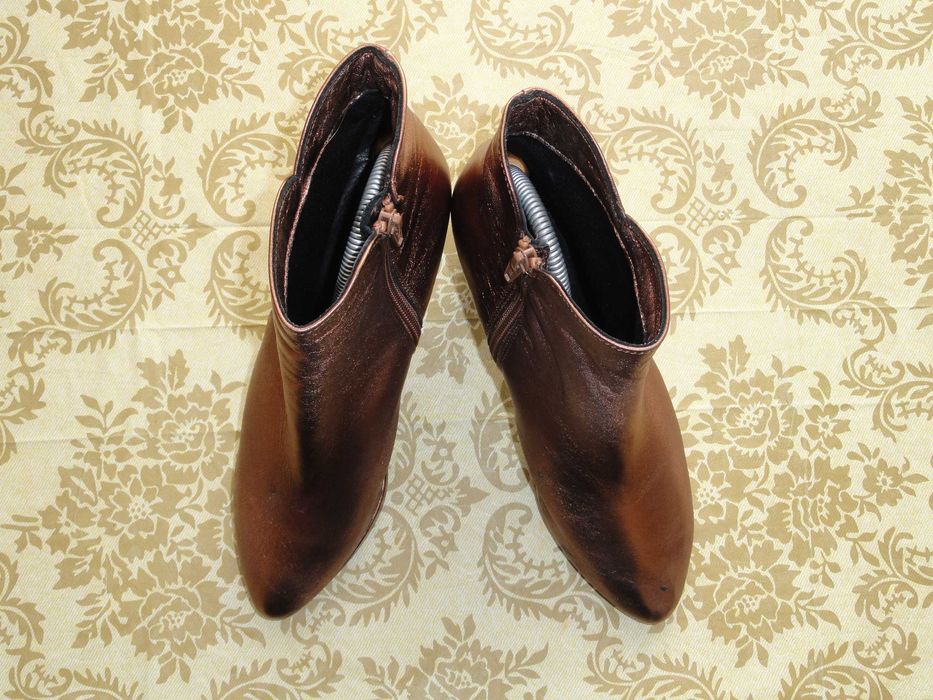 Трендовые кожаные ботинки «Lineazeta» (р.39/40 натуральная кожа)