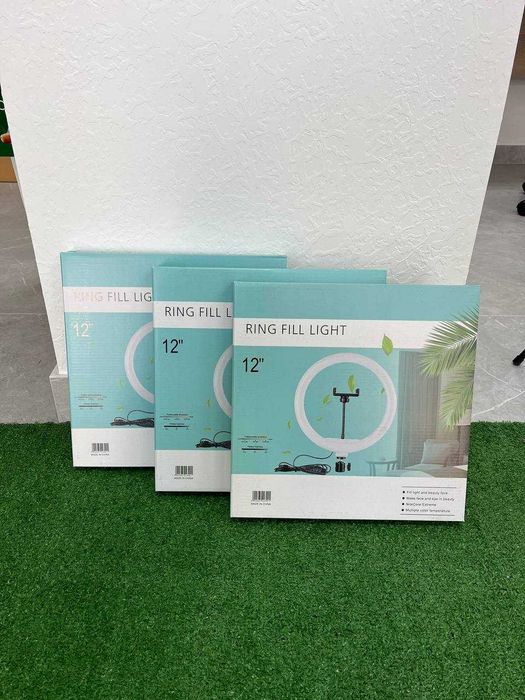 Кільцева LED ЛАМПА + штатив 2 метра! Велика ЛАМПА + тримач для телефон