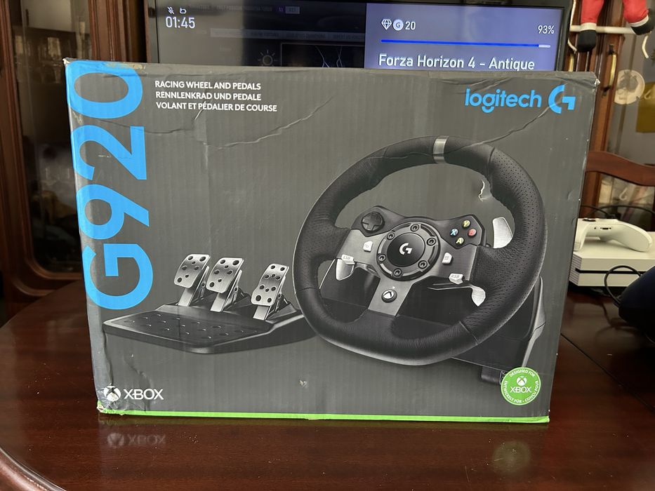 Volante logitech g920 + alavanca de mudanças