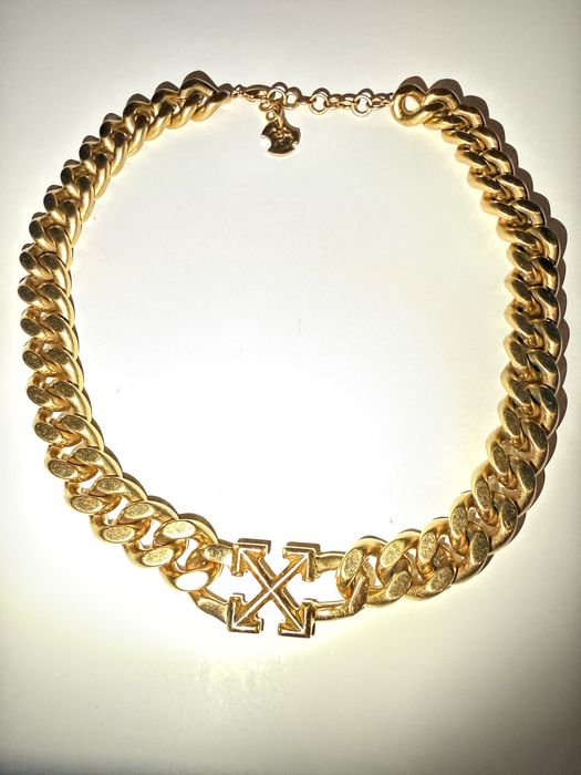 Naszyjnik Off-White Hexnut Chain / Arrow Logo / Złoty / Łańcuch