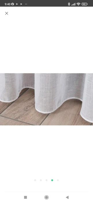 Льон білий комплект тюлі