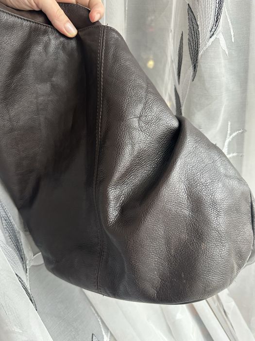 Сумка хобо з натуральної шкіри