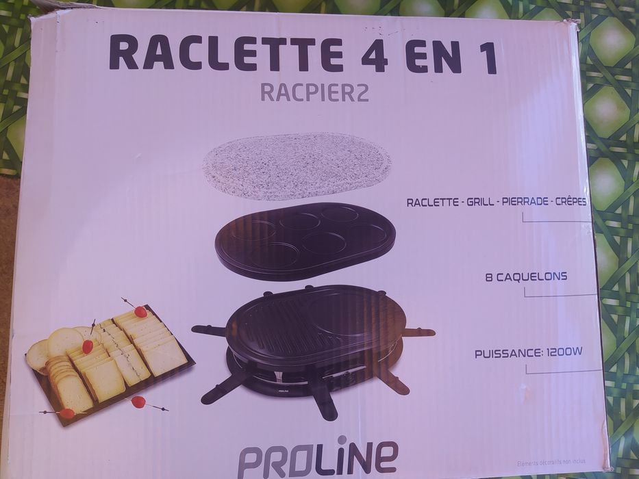 Grelhador Raclette 4 em 1