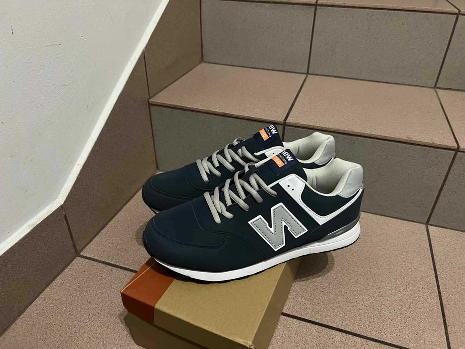 Buty Męskie sneakersy niebiesko szare Nr 46