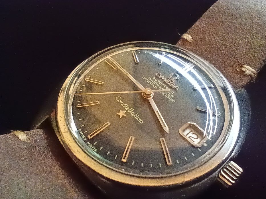 OMEGA Constellation CHRONOMETER cal. 564 czarna vintage 1966 rok
