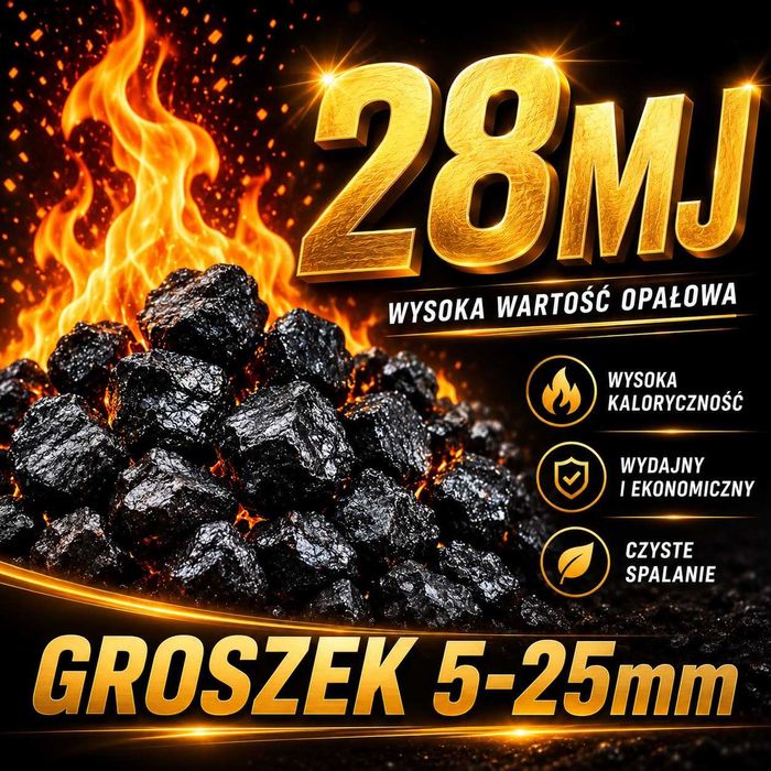 Groszek 5-25mm do podajnika! Workowany z polskiej kopalni