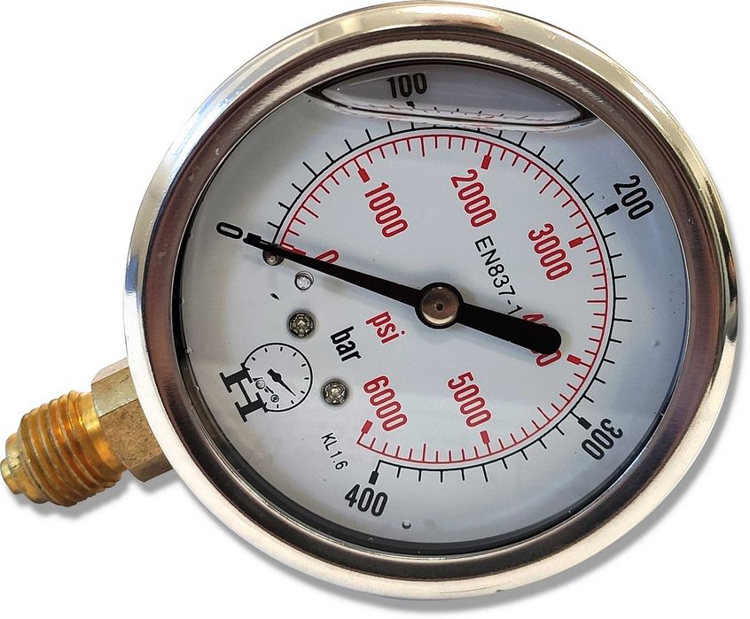 Manometr 400 Bar + Szybkozłącze GNIAZDO EURO M18 [8371]