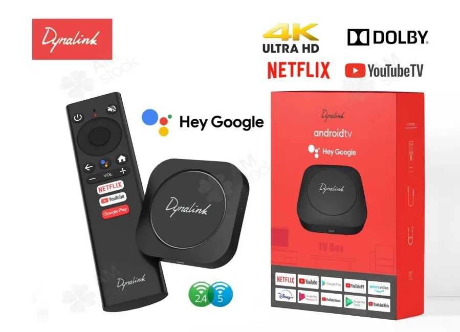 Медіаплеєр ТВ-бокс DYNALINK AndroidTV Box Amlogic S905Y2 новий