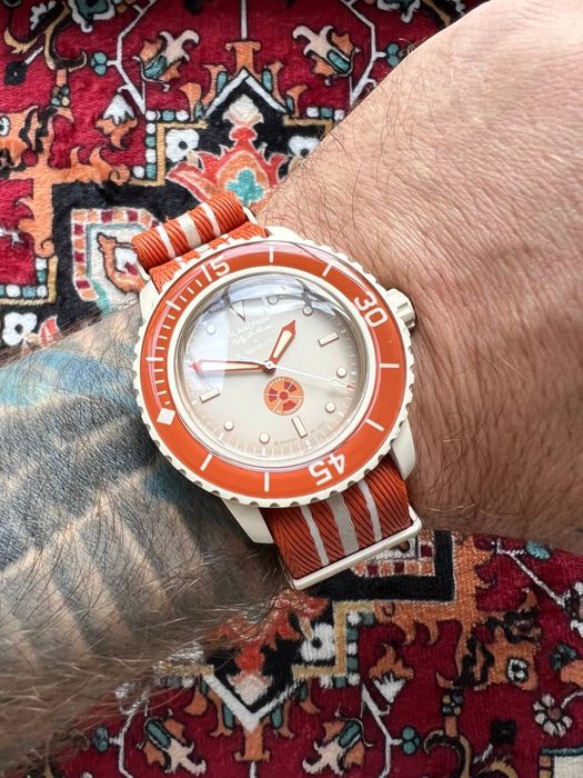 Blancpain x Swatch Bioceramic Scuba Fifty Fathoms в версии Arctic Ocean