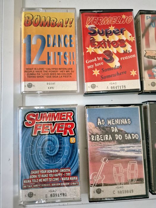K7 cassetes áudio tapes