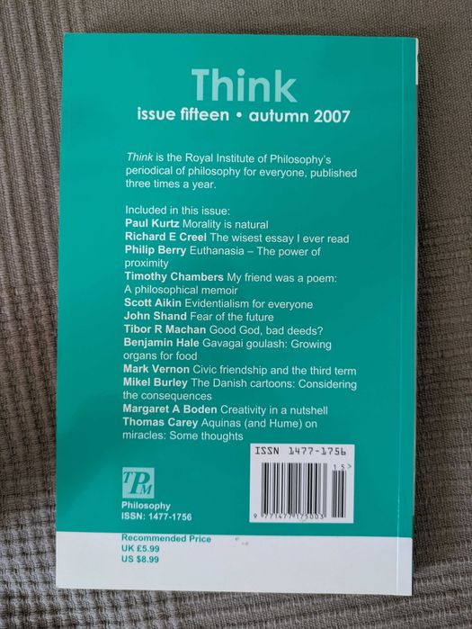 Think: Philosophy for Everyone – Issue Fifteen