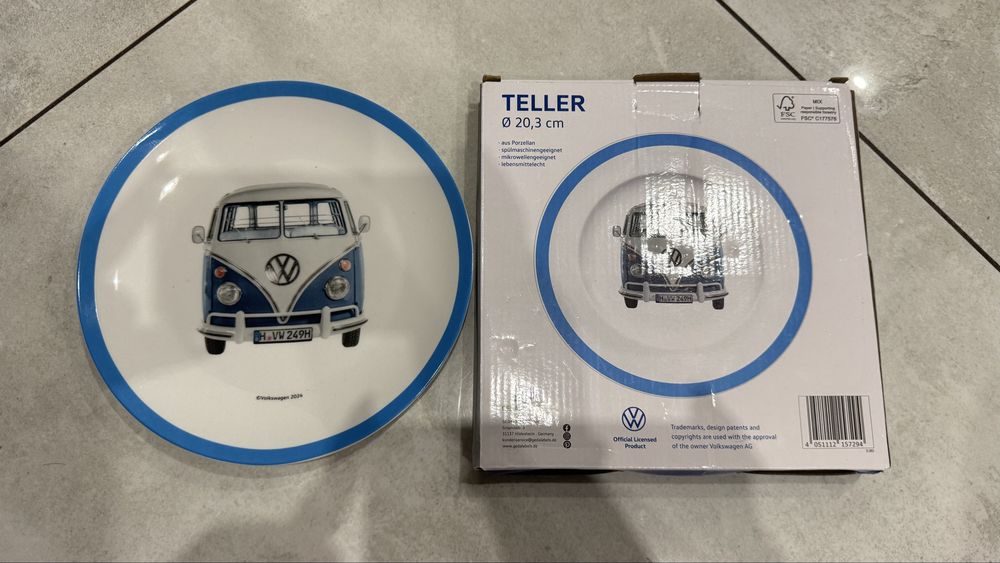 Talerz VW porcelana
