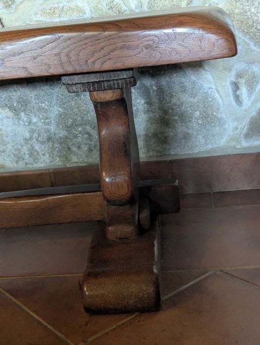 Mesa de sala de estar ou salão Castanho maciça