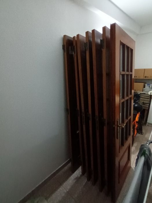 Conjunto de 2 portas com vidros 1,99x70cm