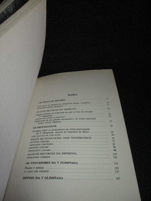 Livro Portugueses na V Olimpíada Romeu Correia