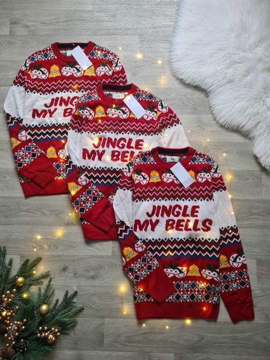 Новорічна кофта, M новогодний свитер,джемпер,реглан новорічний, олень