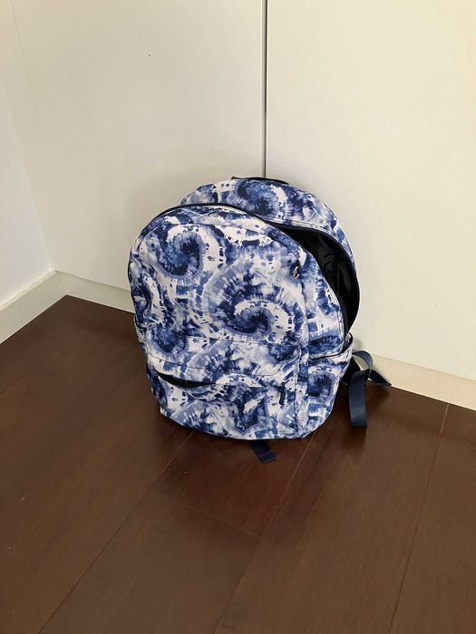 Mochila com estojo Azul e Branco
