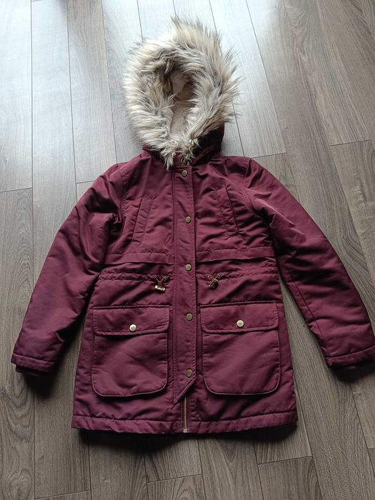 Kurtka parka zimowa H&M 140 ciepła