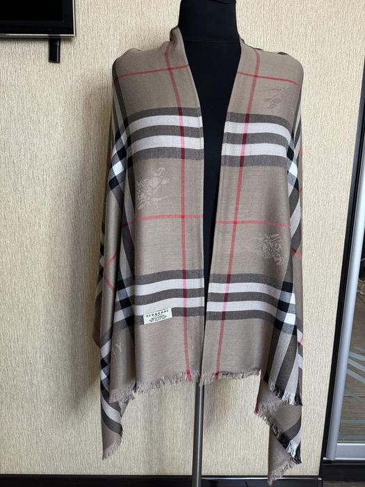 Шикарний кашеміровий шарф, палантин burberry