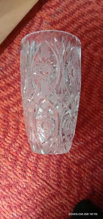 Ваза хрусталь чехословацький 
Размеры -