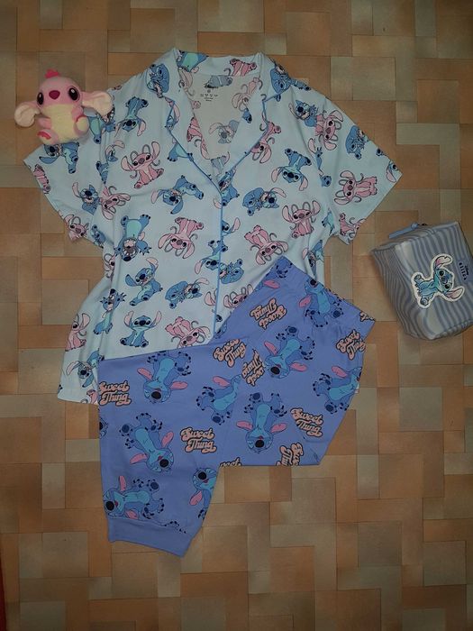 Красивая, яркая пижама, комплект Стич, Stitch Disney L размер