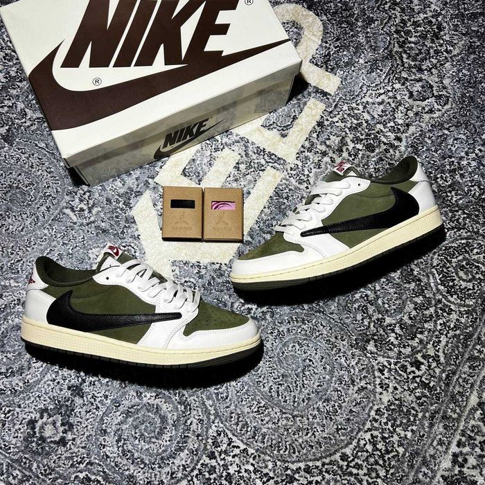 nike jordan travis scott olive - купить товары моды и стиля - Цена