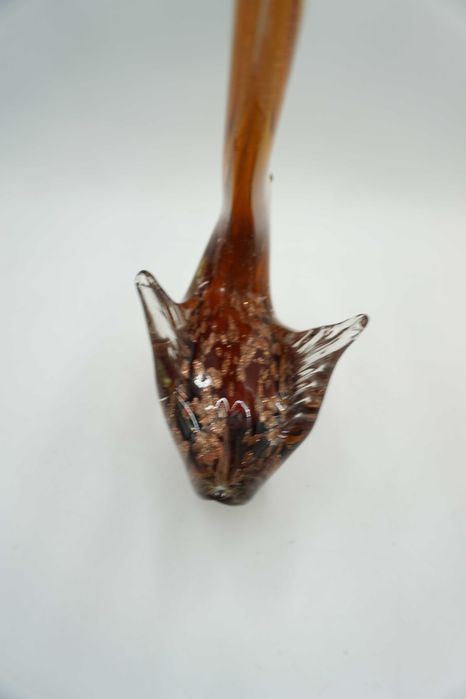 SZKŁO styl murano figurka piękny łabędz