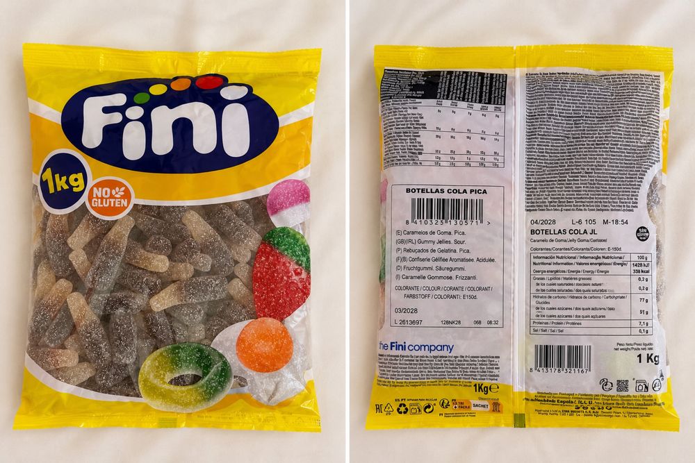 Gomas Fini e Burmar 1kg | Festas, Aniversários, Candy Bar | Novas