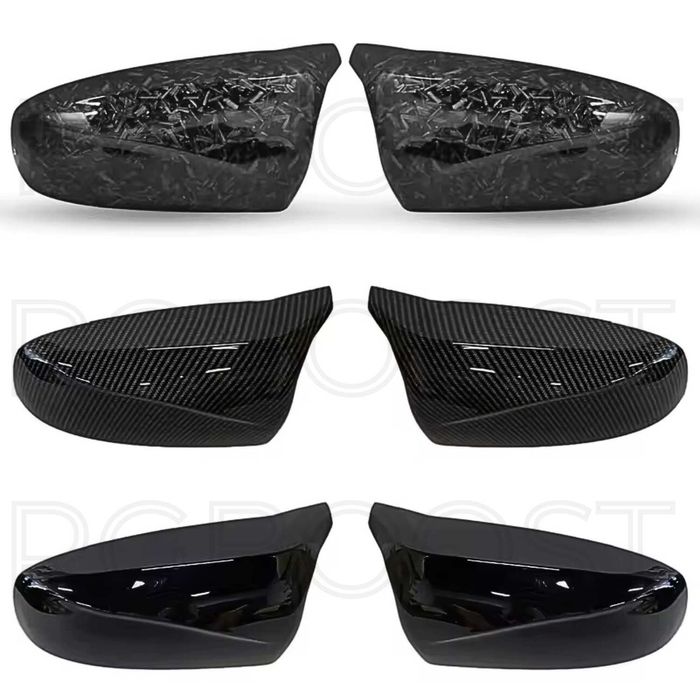 Накладки зеркал BMW E/F/G Серия М стиль Черный глянец/Карбон/Кованный