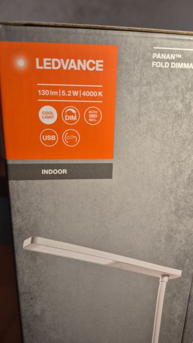 Настольная лампа с аккумулятором Ledvance Panan Fold USB 5 Вт Гарантия