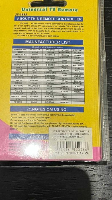 comando de Televisão universal64584392610433122