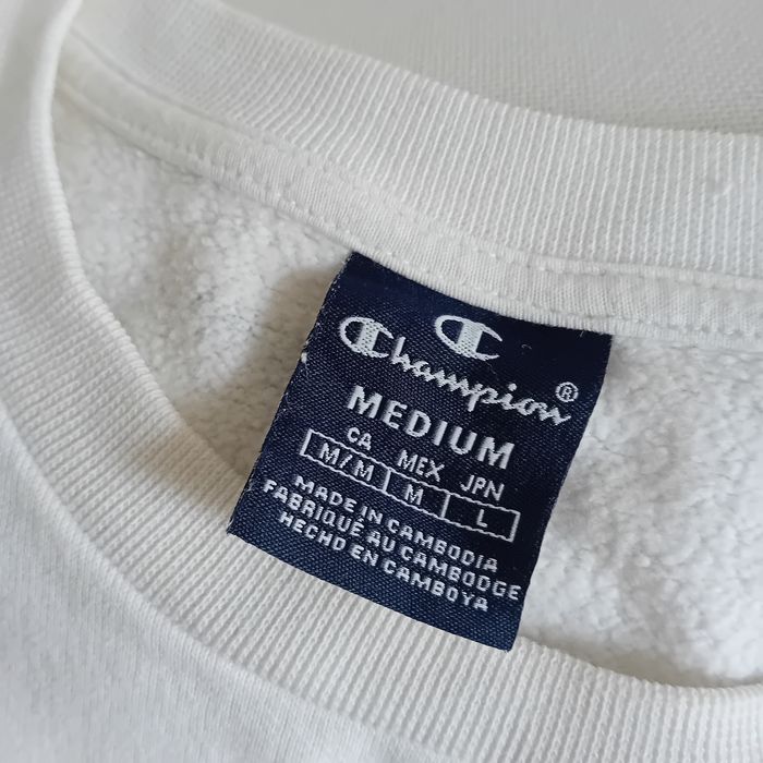 Bluza M Champion biala bawelna