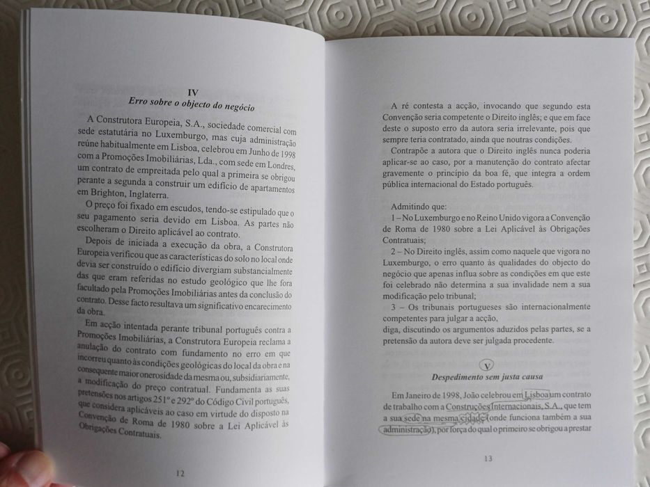 Direito Internacional Privado – Colectânea de Hipóteses Práticas, 2002