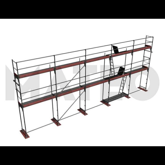 Rusztowanie elewacyjne Baumann/Layer 96m2 Netto: 8 940zł