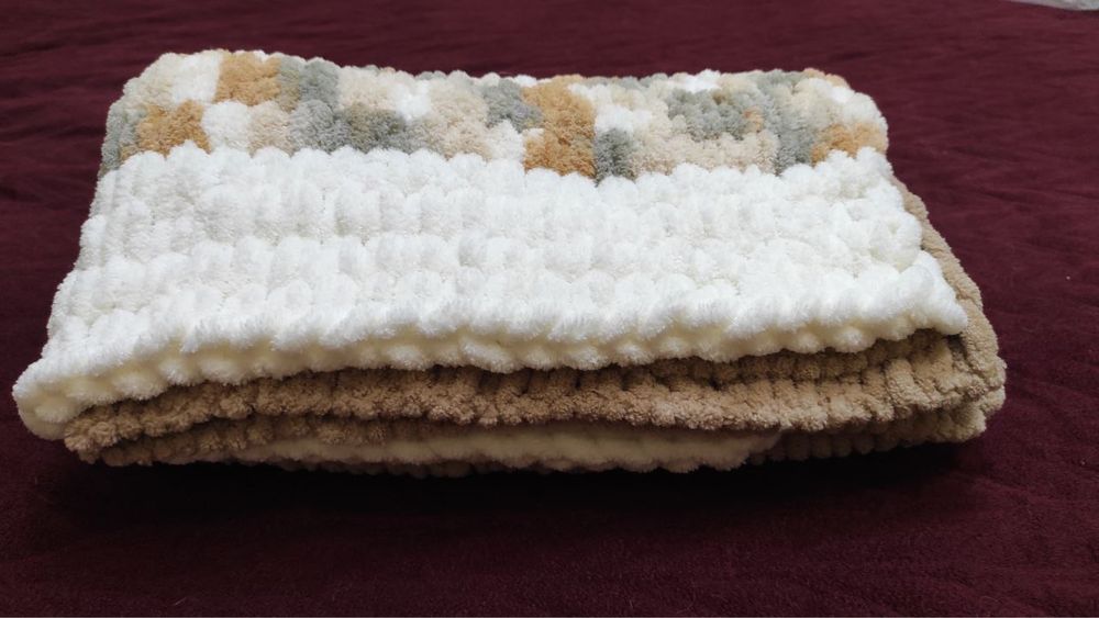 Дитячий плетений плед 93*73