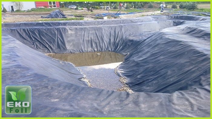Folia PCV do oczek wodnych, stawów, zbiorników basenów ppoż